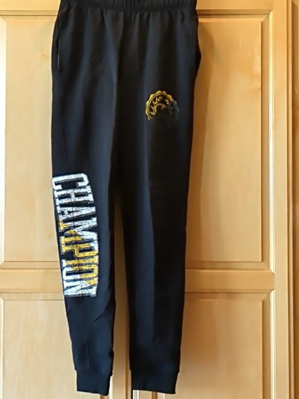 Men's "Champion" Black Sweatpants